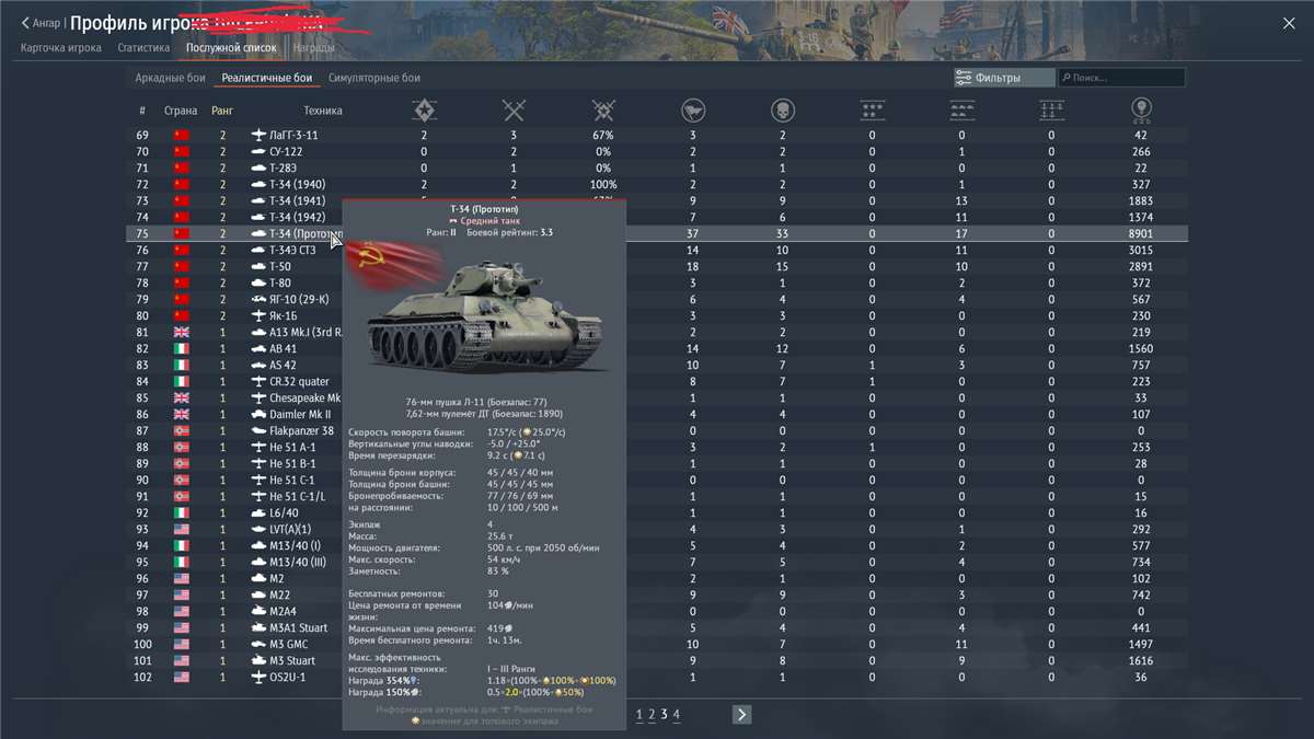 продажа аккаунта к игре War Thunder